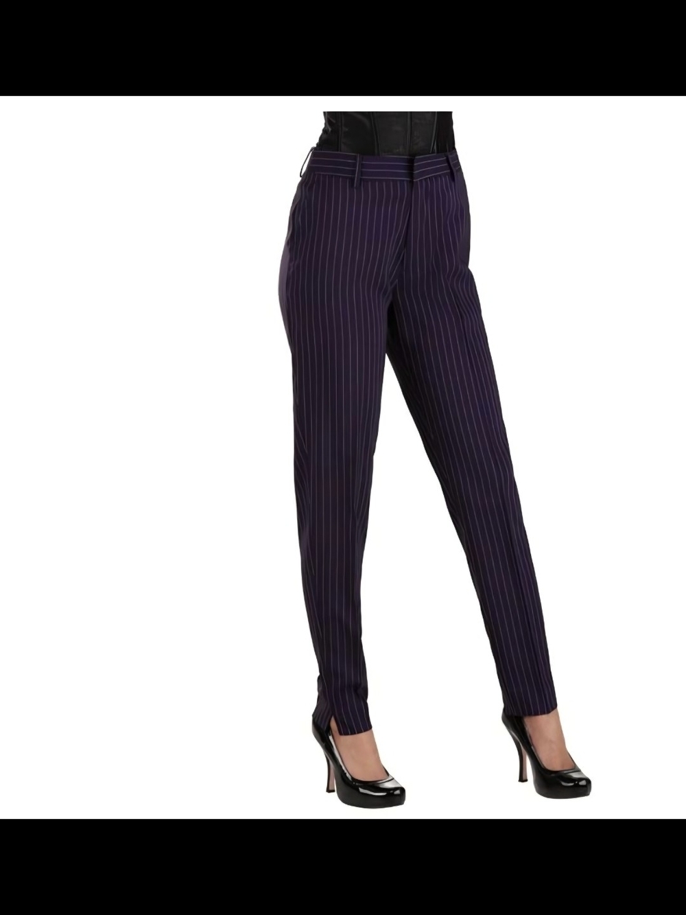 Batman Purple Pinstripe Women's Trousers